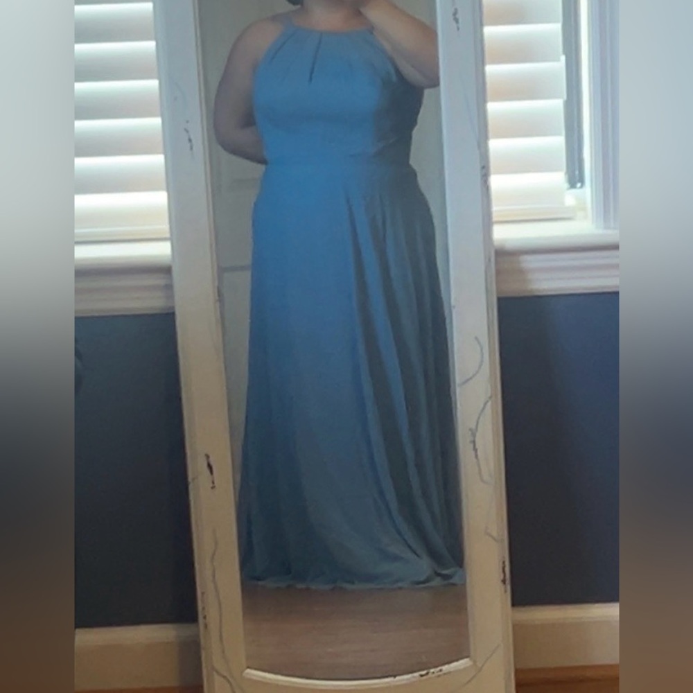 Elegant Blue Bridesmaids Dress